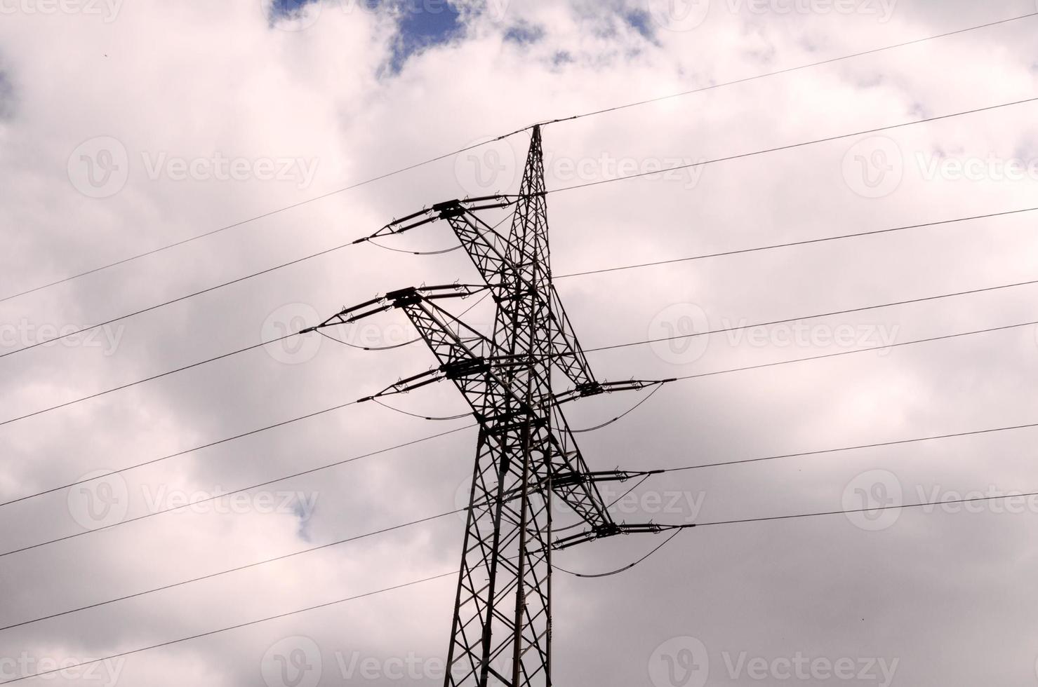 Electricity power pylon photo