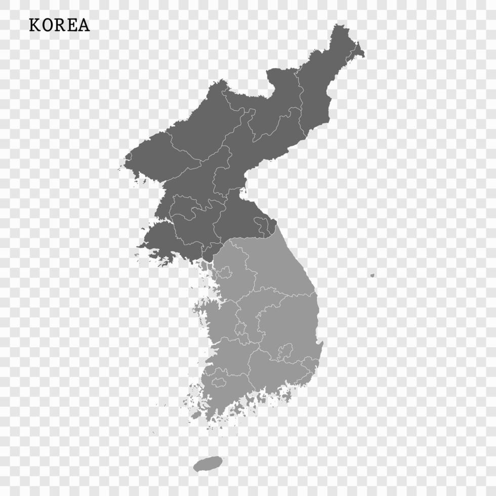 High quality map with borders vector