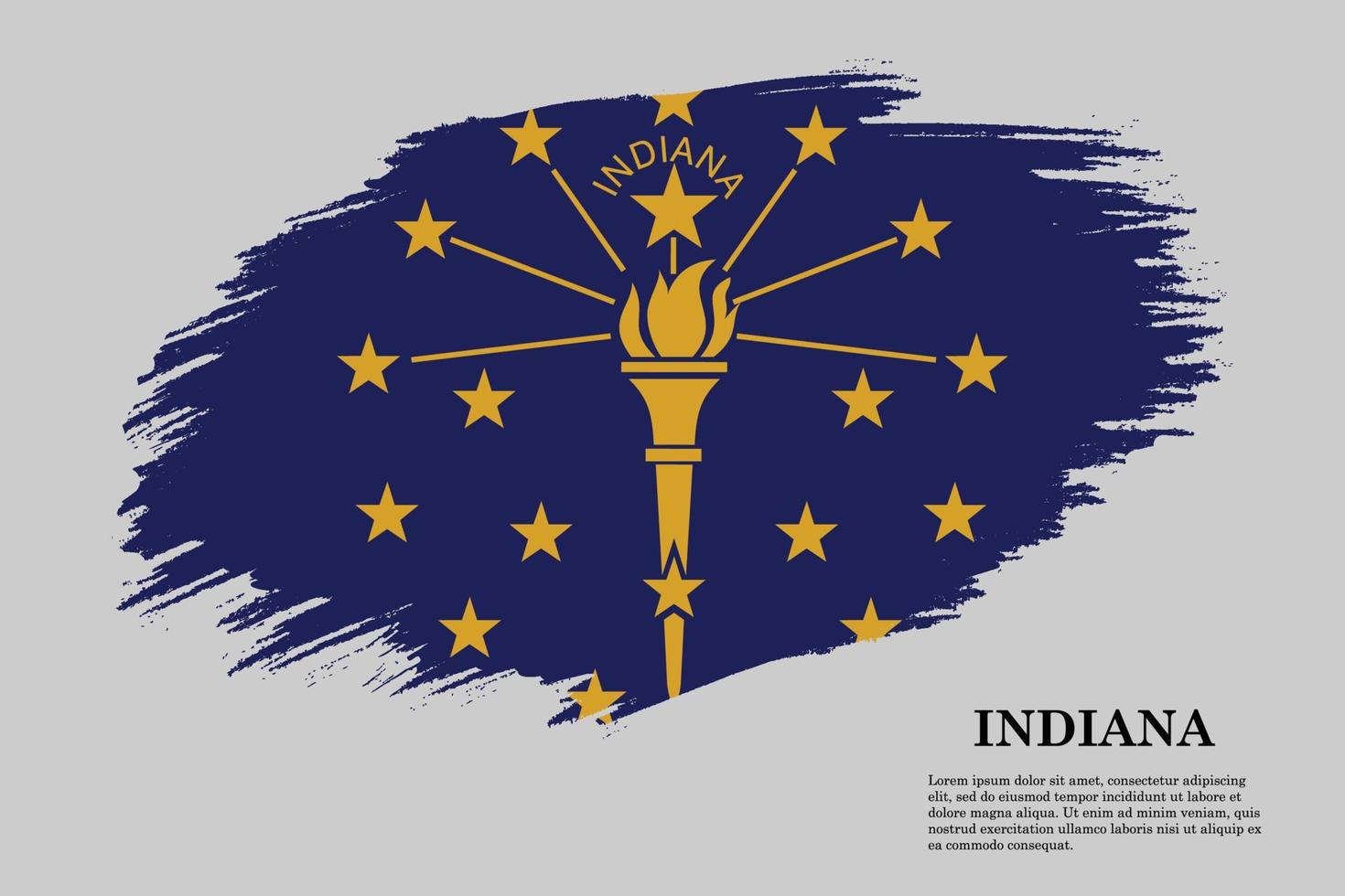 Brush stroke flag . Vector illustration