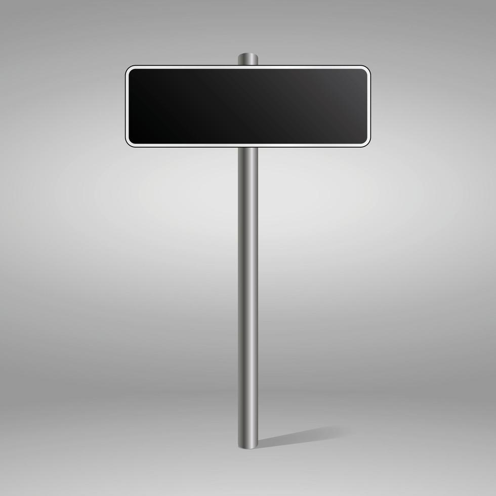 Blank traffic road sign vector