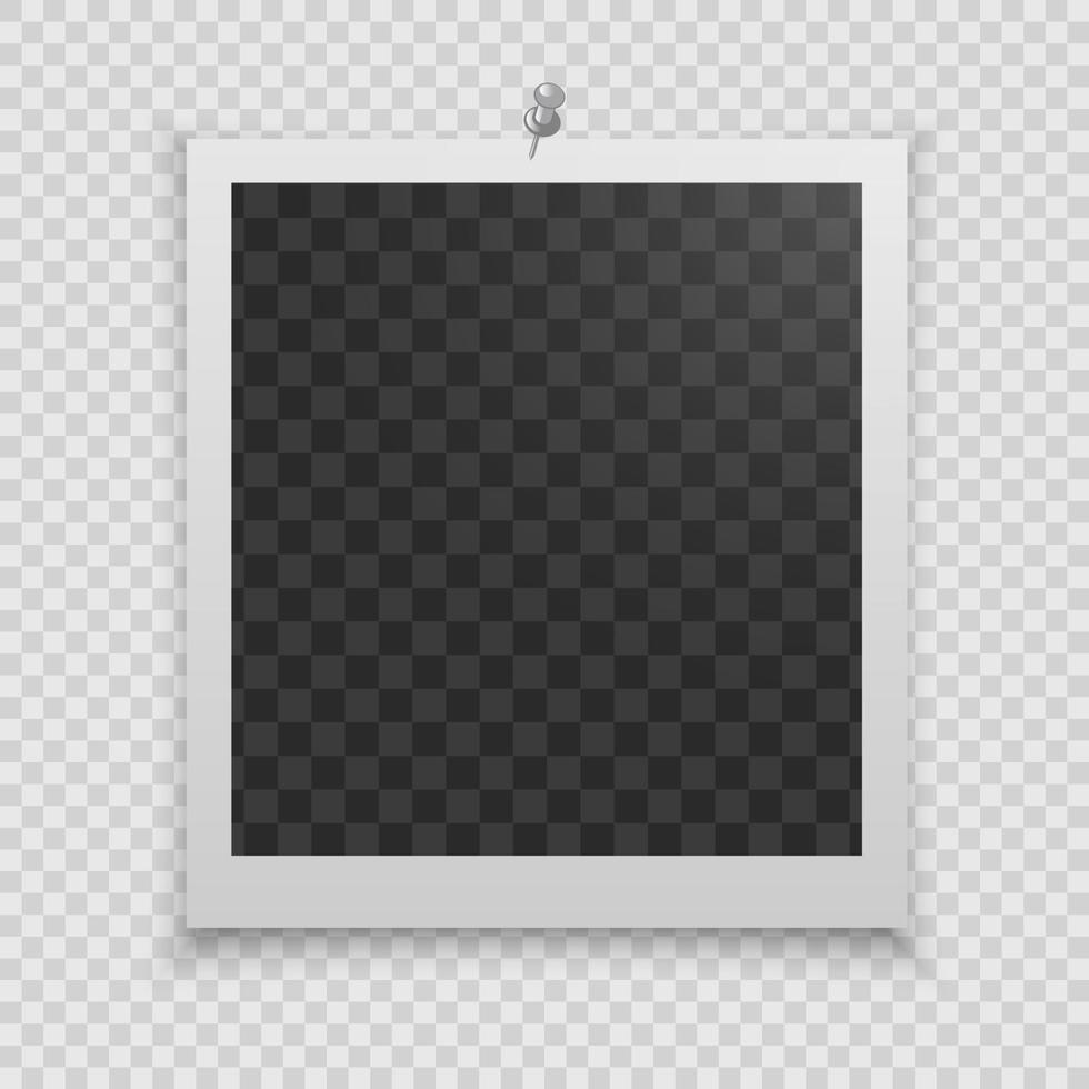 Realistic vector photo frame