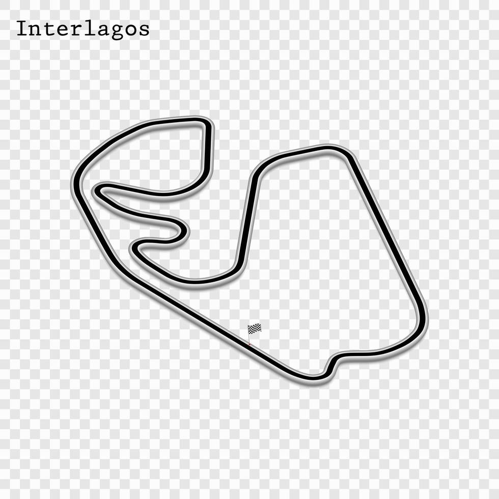 grand prix race track vector