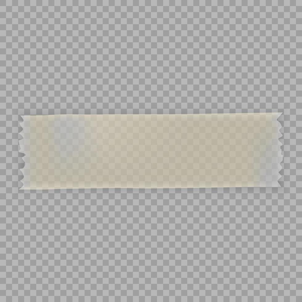 Realistic sticky tape with shadow vector