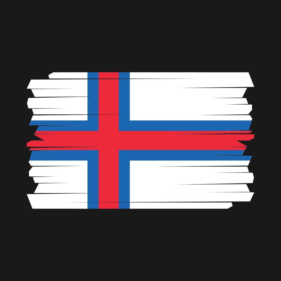 Faroe Islands Flag Brush vector