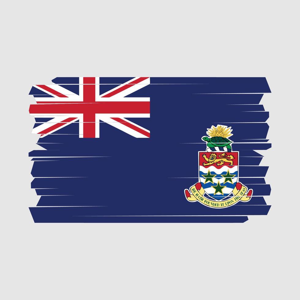 cepillo de bandera de las islas caimán vector