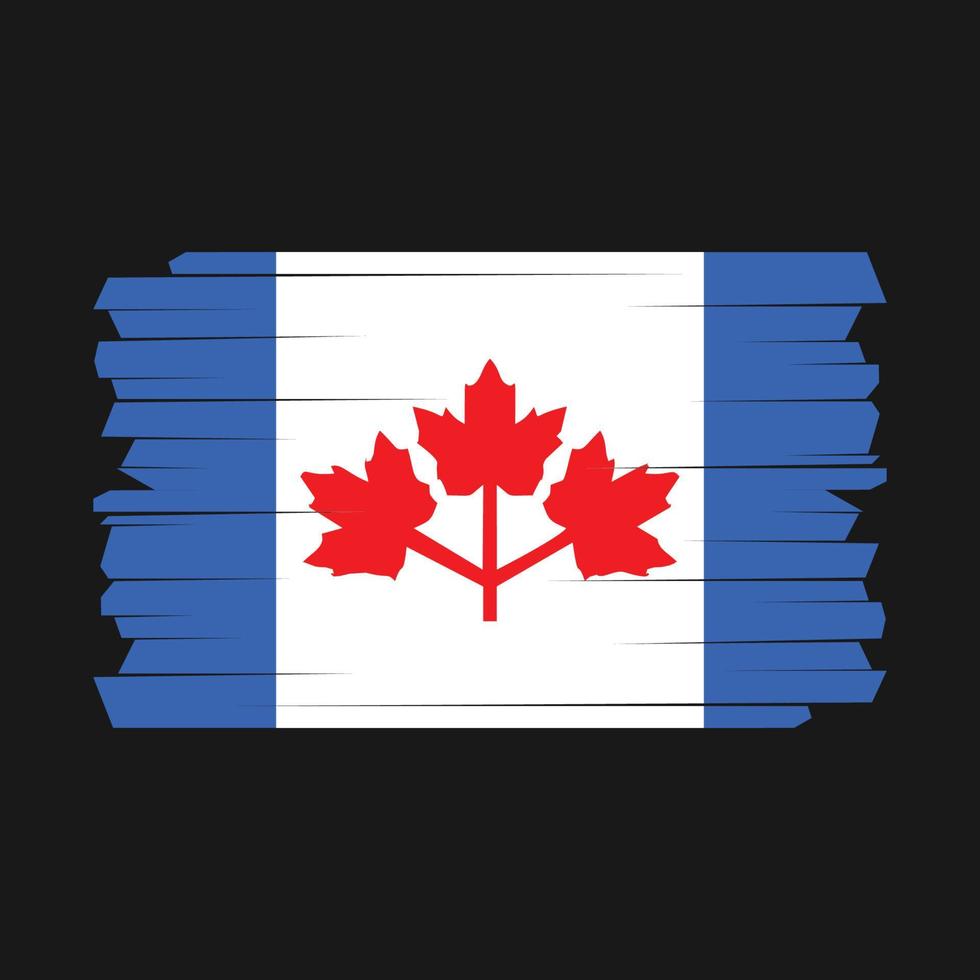 pincel de bandera de canadá vector