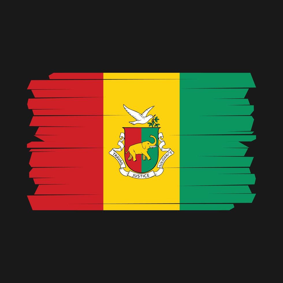 Guinea Flag Brush vector
