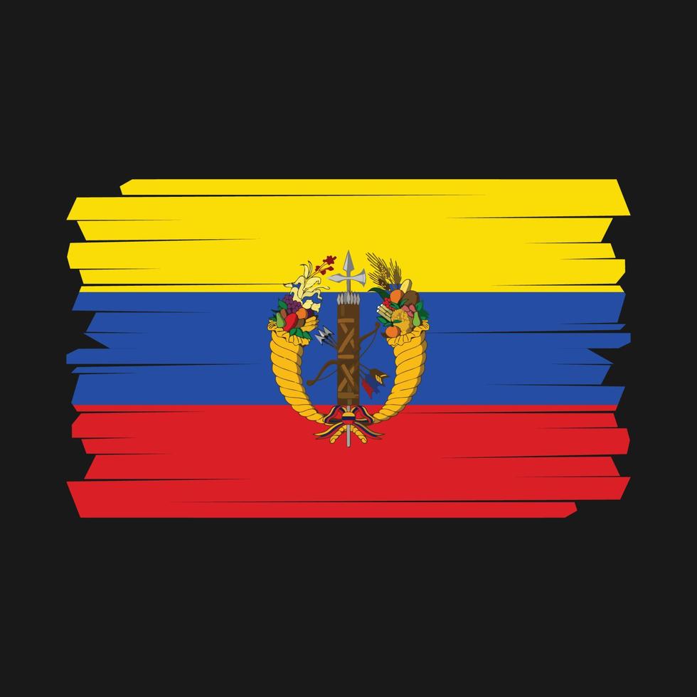 Colombia Flag Brush vector