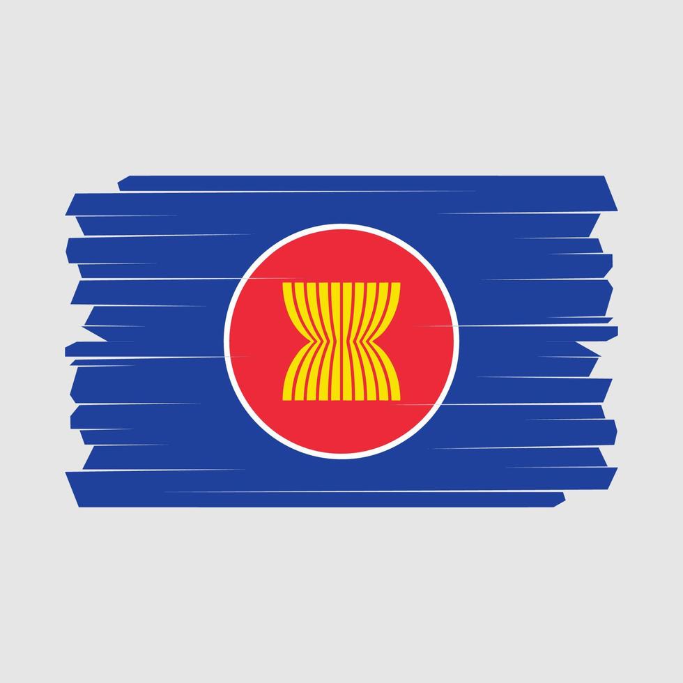 Asean Flag Brush vector