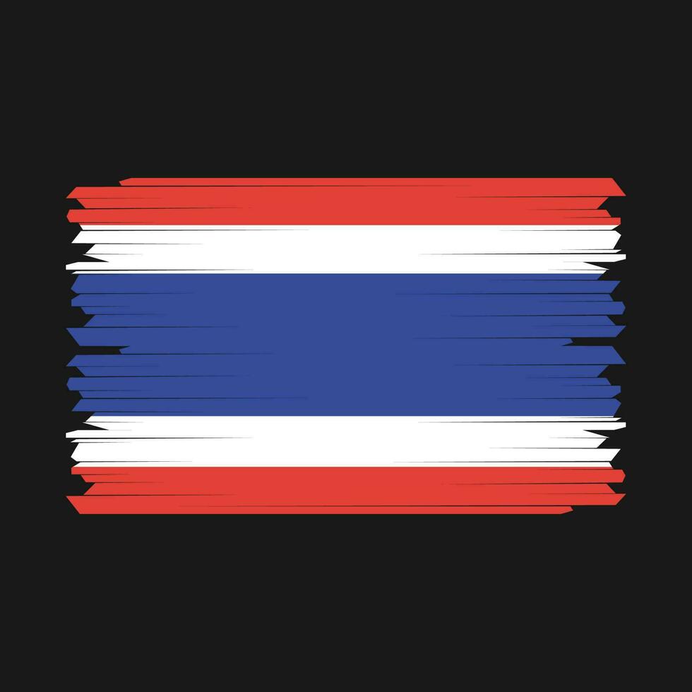 Thailand Flag Brush Vector