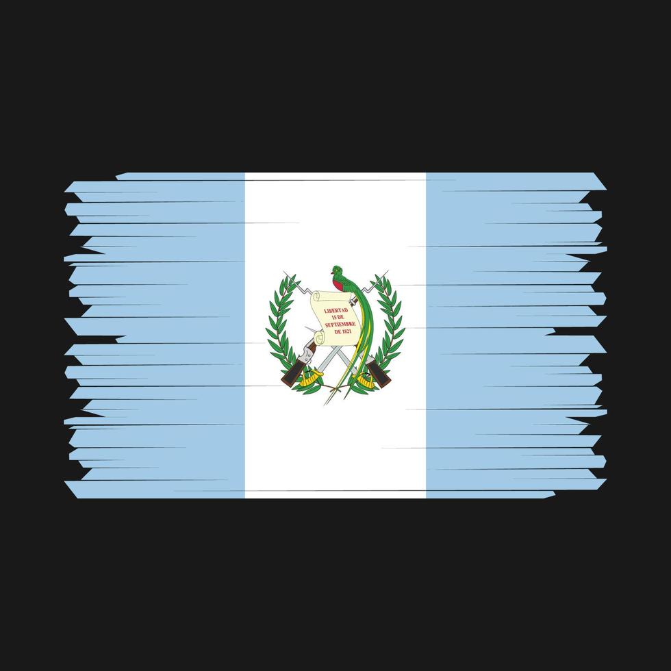 Guatemala Flag Brush Vector