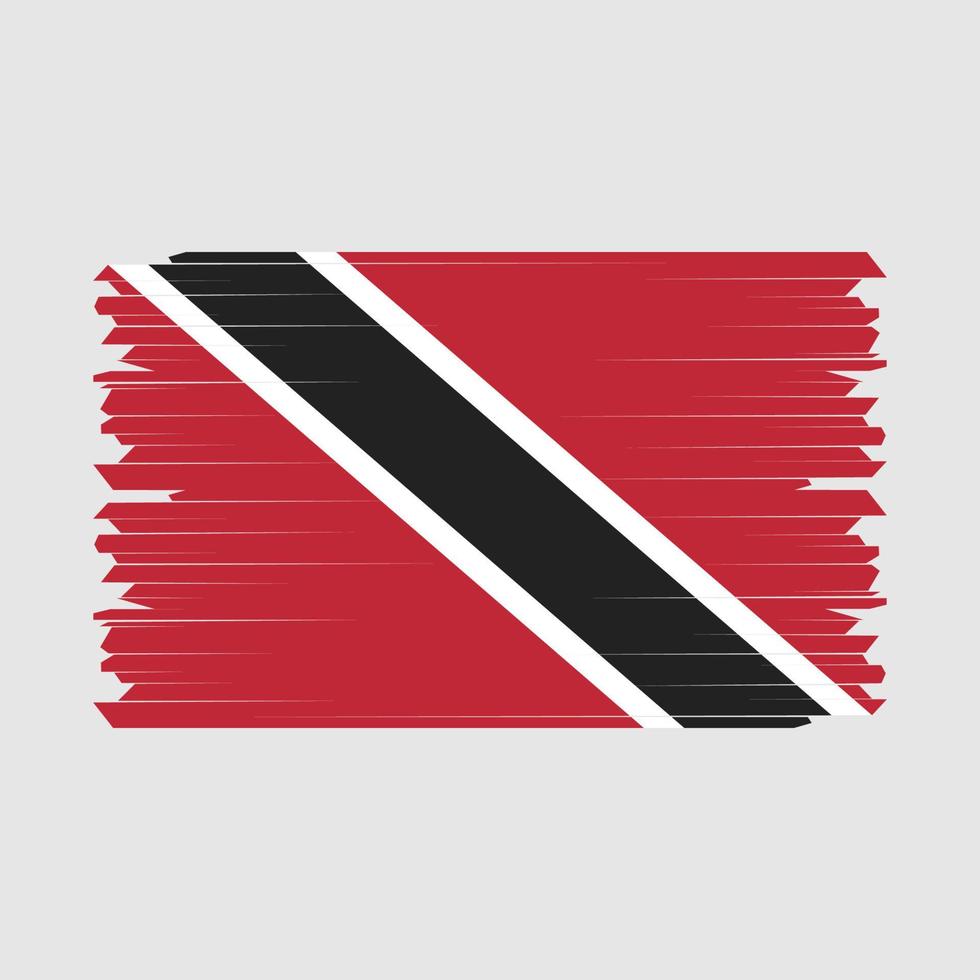 vector de pincel de bandera de trinidad