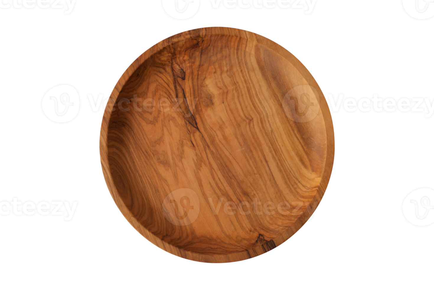 Wooden plate isolated on a transparent background png