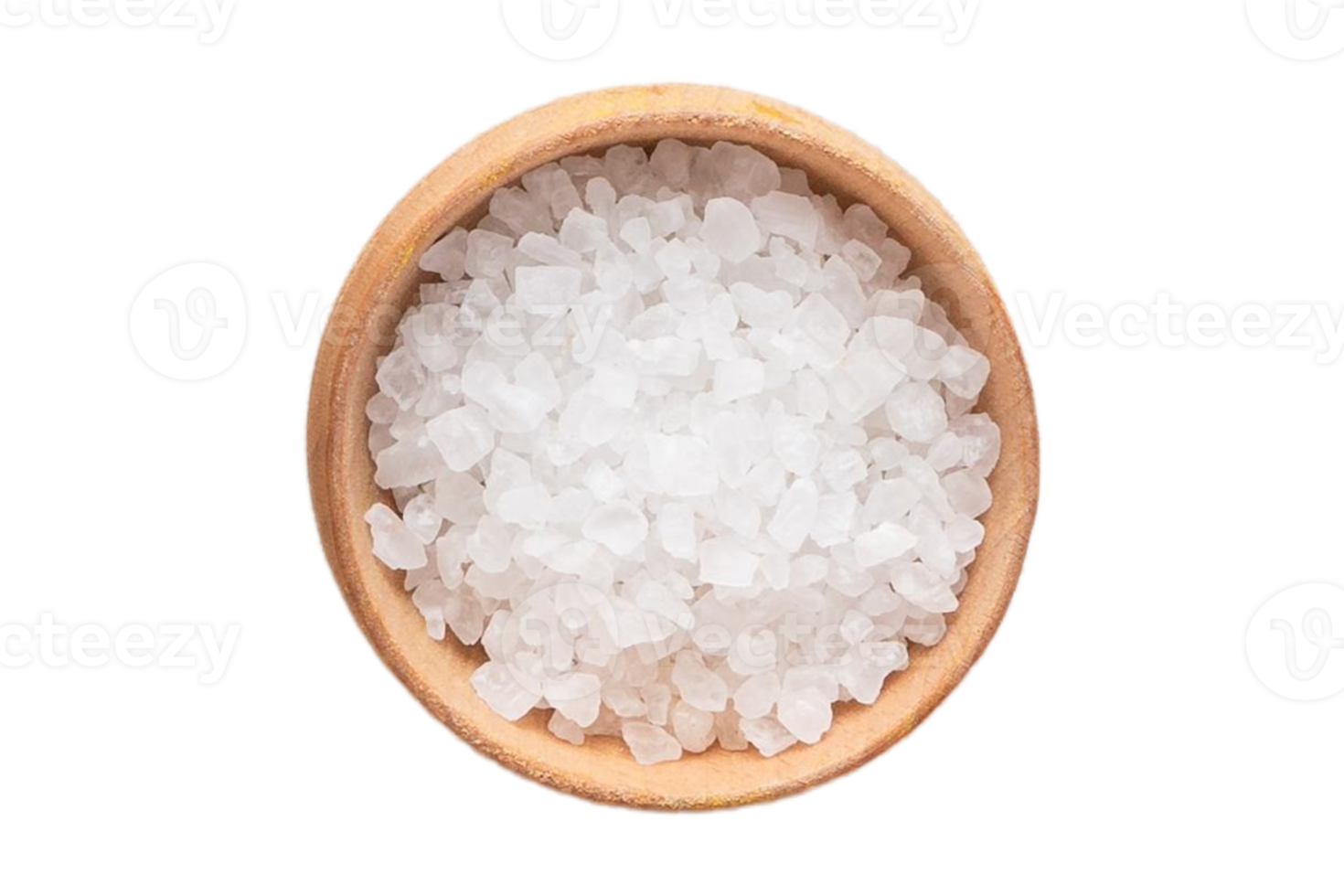 Salt in a bowl isolated on a transparent background png