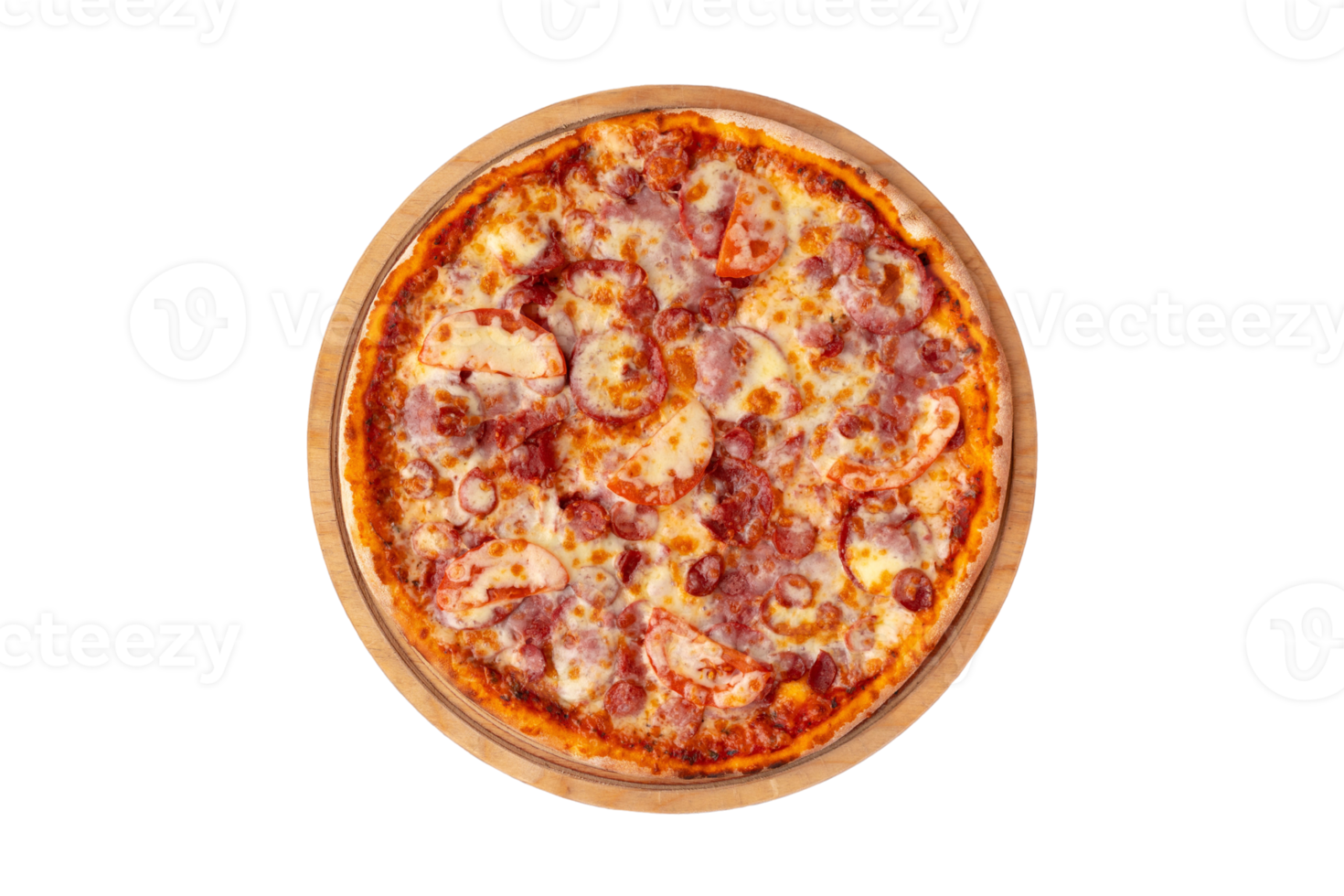 carnes Pizza aislado en un transparente antecedentes png