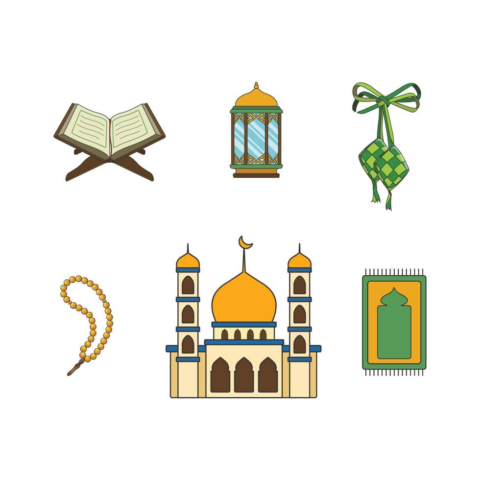 ramadan simple icon vector