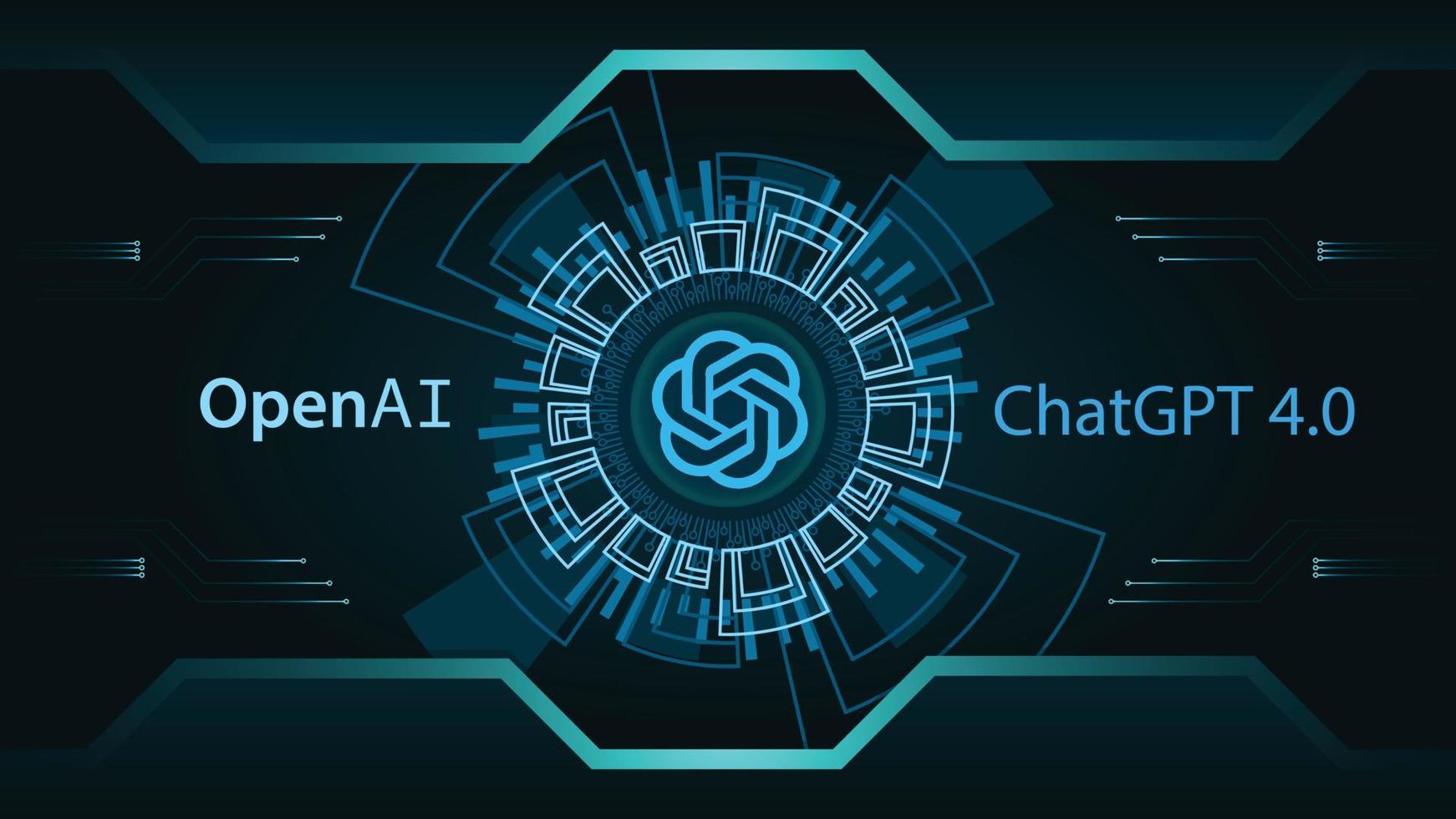 Open-Ai chat-GPT-4 background vector