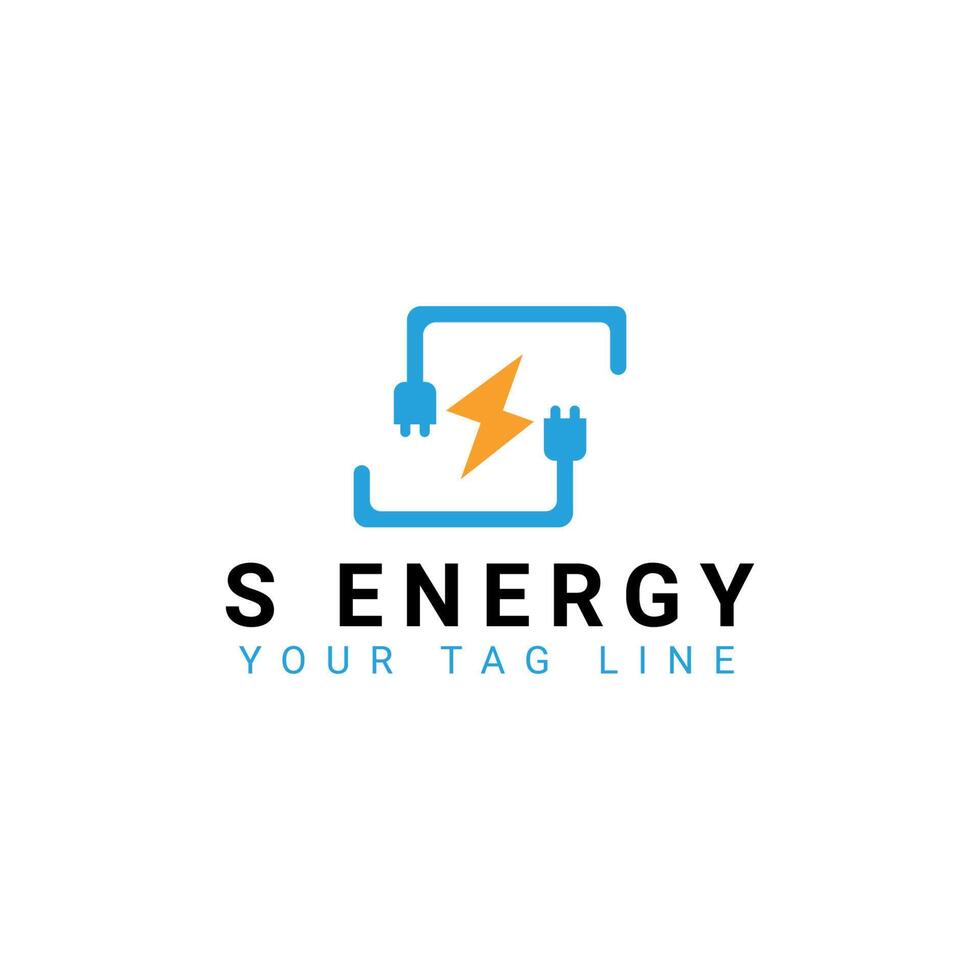 energía logo diseño vector