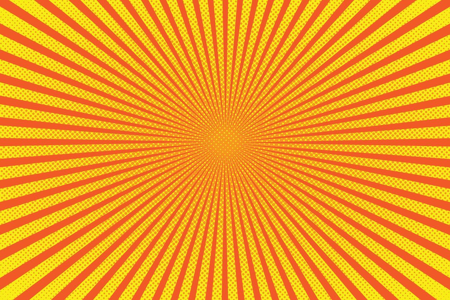 Bright sun rays with yellow dots vector