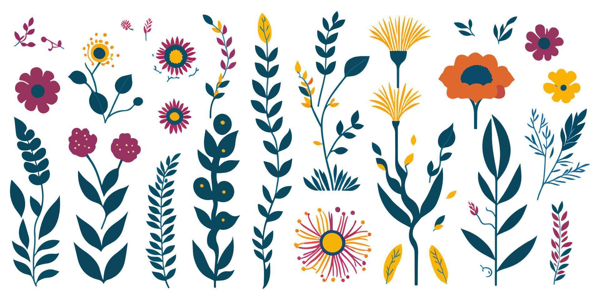 Floral Patterns. A Collection of Simple Designs for Seasonal Decor vector