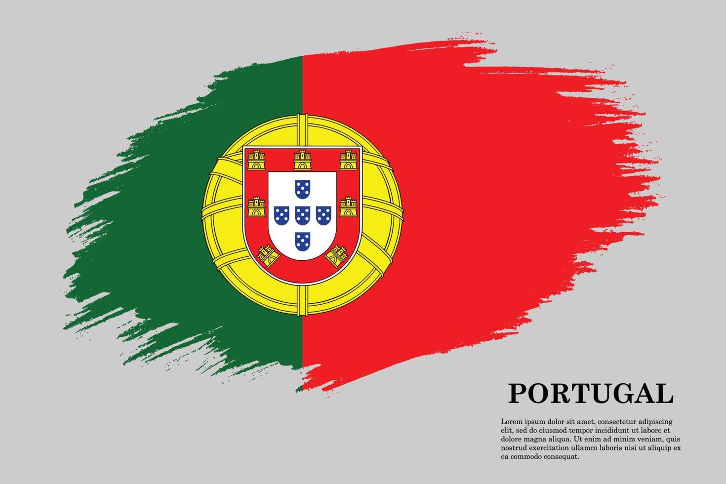 Brush stroke flag . Vector illustration