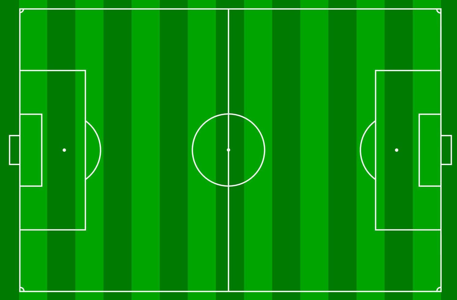 Vector Illustration of a football pitch