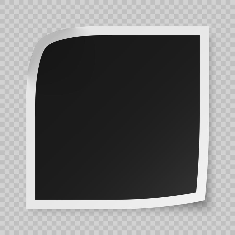 Realistic vector photo frame