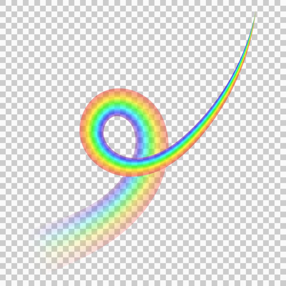 arco iris aislado en transparente antecedentes vector