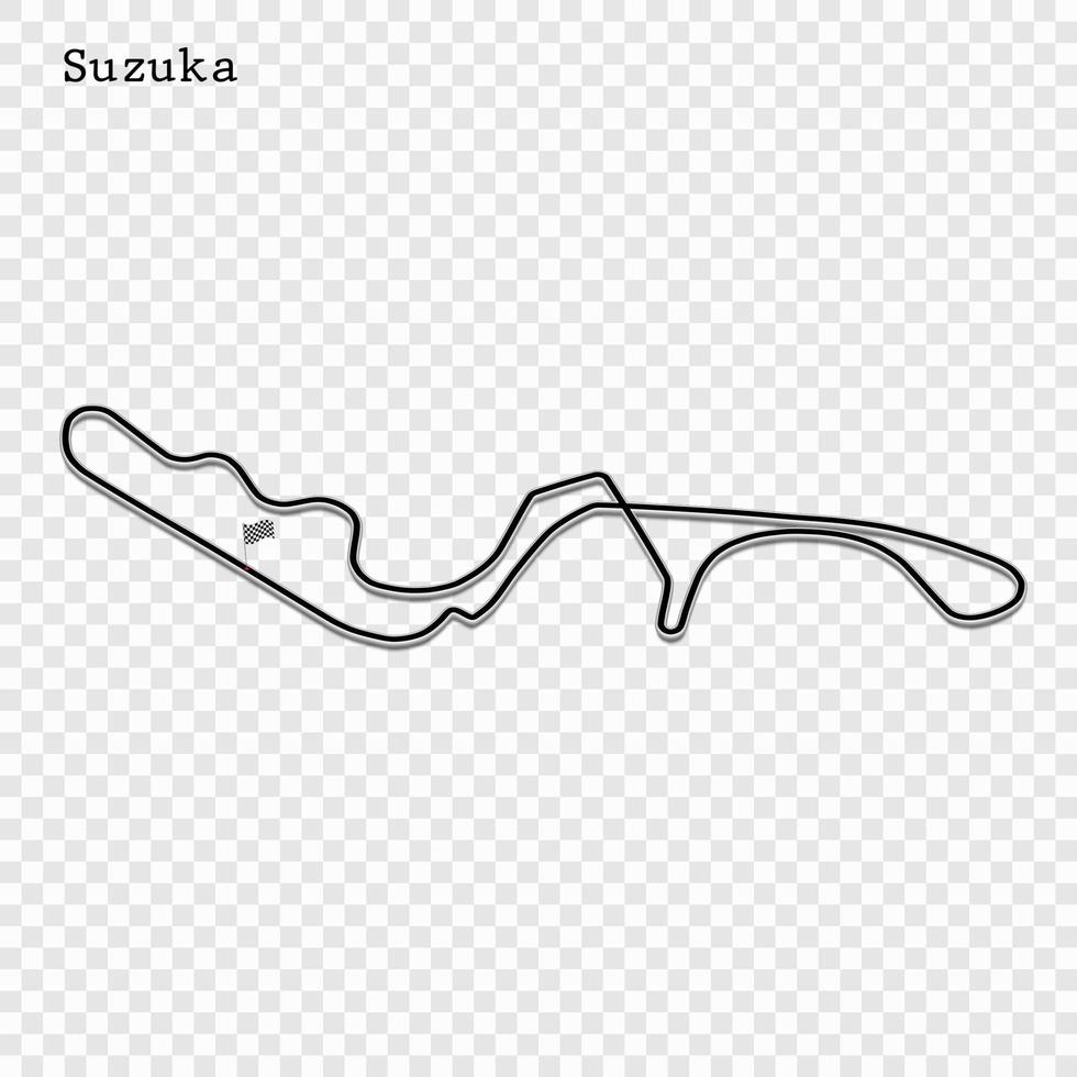 grand prix race track vector