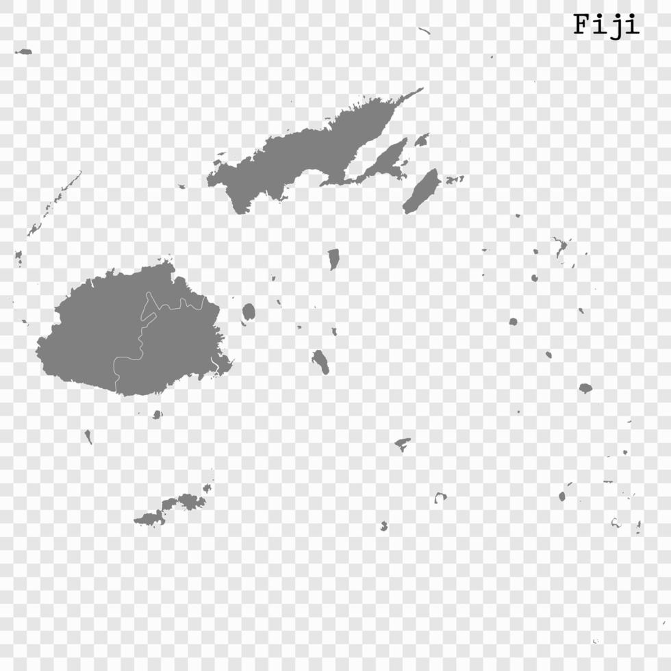 High quality map with borders vector
