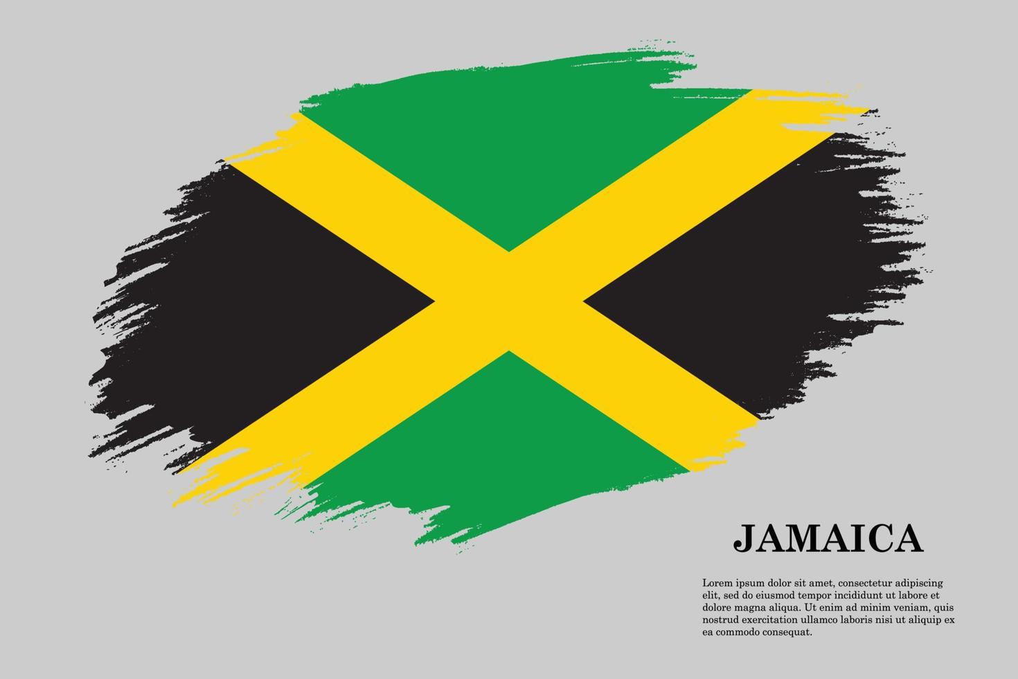 Brush stroke flag . Vector illustration