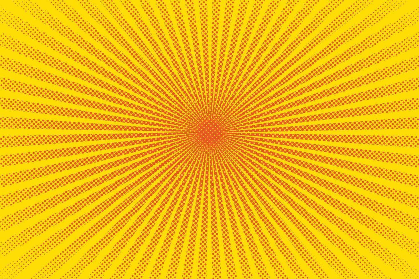 brillante Dom rayos con amarillo puntos vector