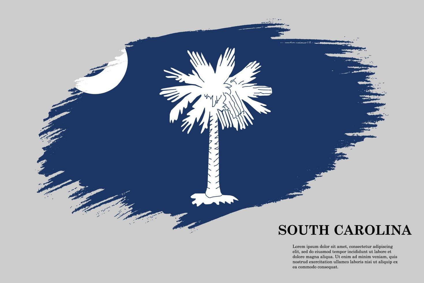 Brush stroke flag . Vector illustration