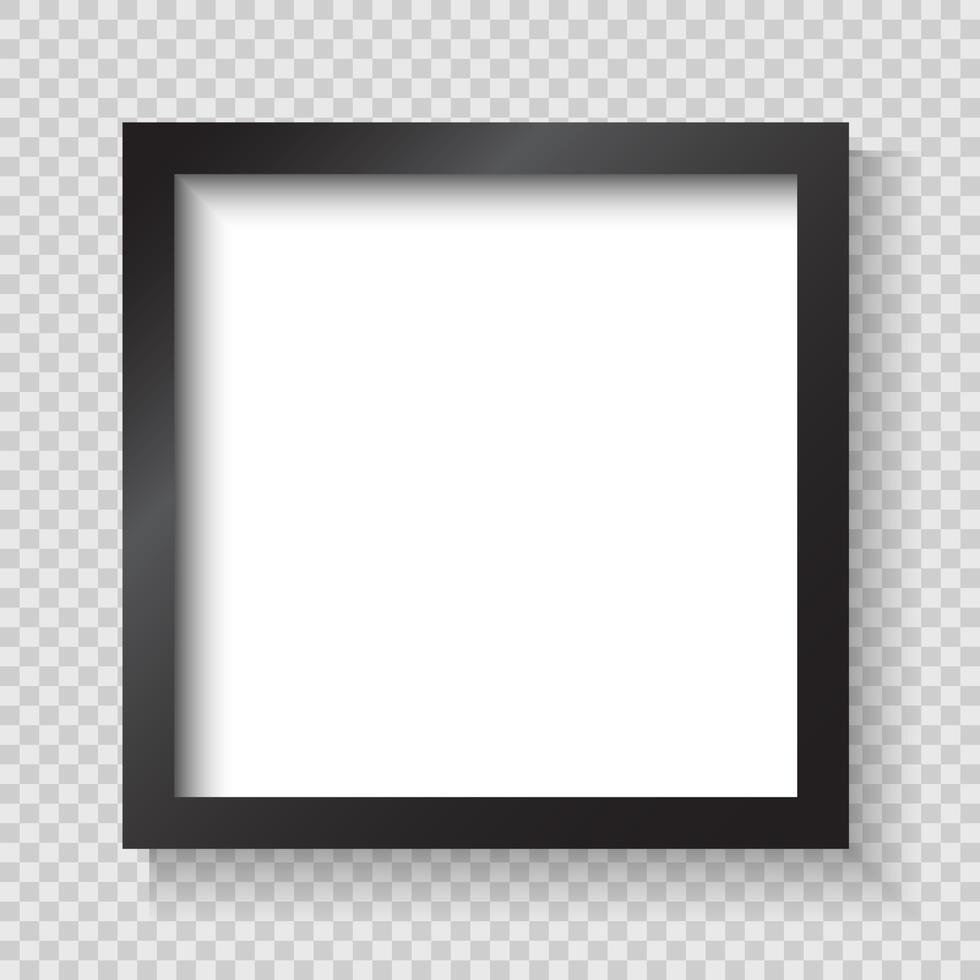 Realistic picture frame isolated vector