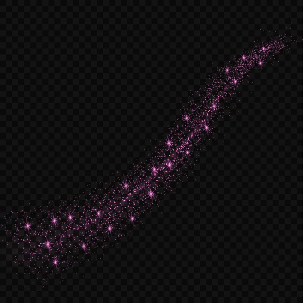 glow light effect stars bursts with sparkles isolated vector