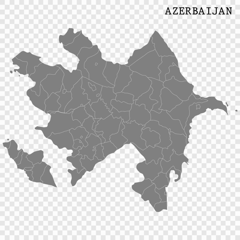 High quality map with borders vector