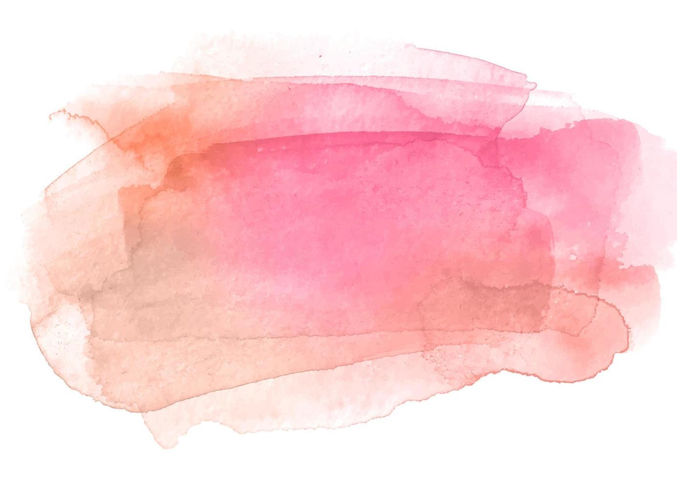 hand painted watercolour streak in shades of pink vector