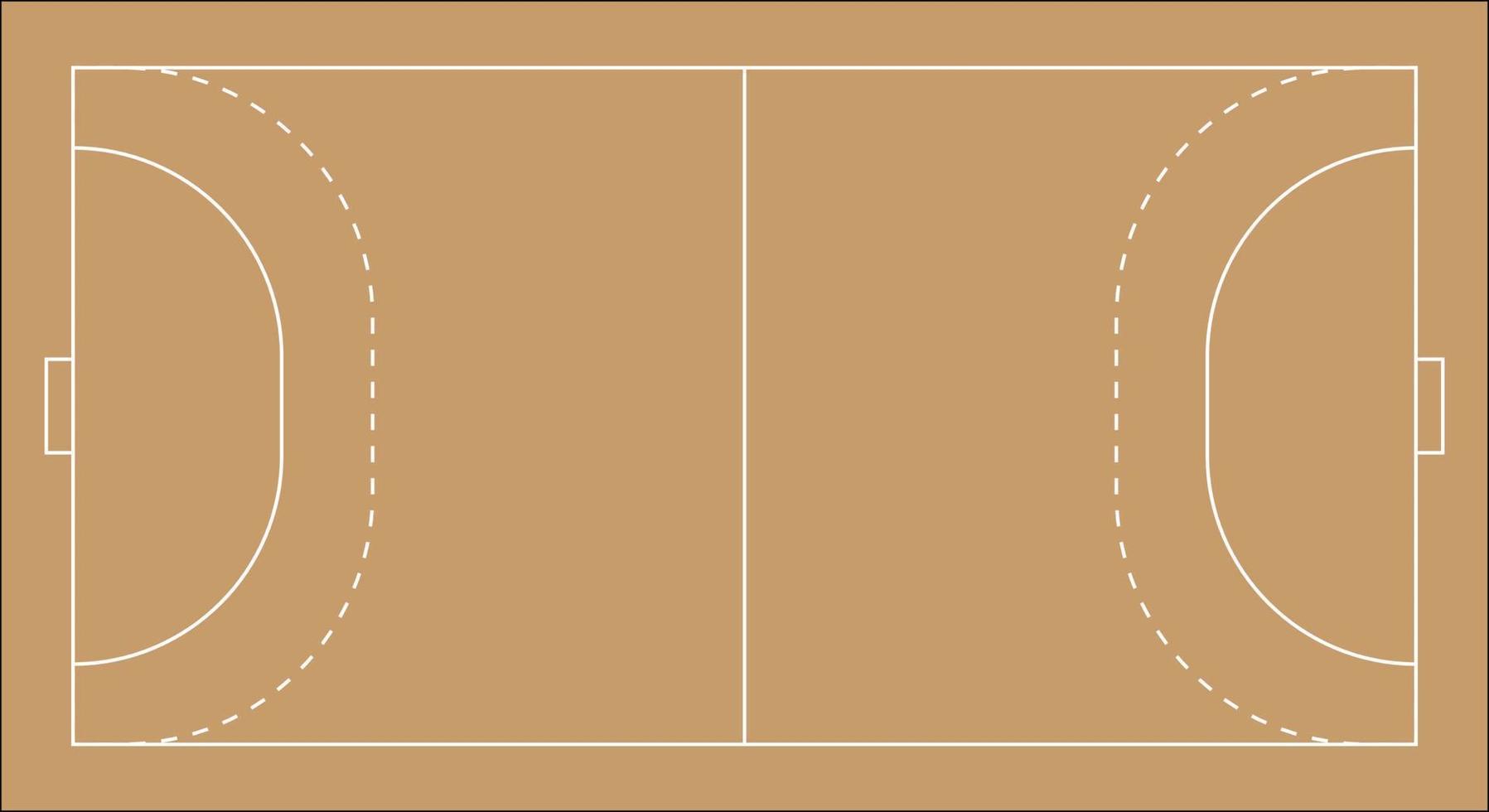 illustration of a handball field vector