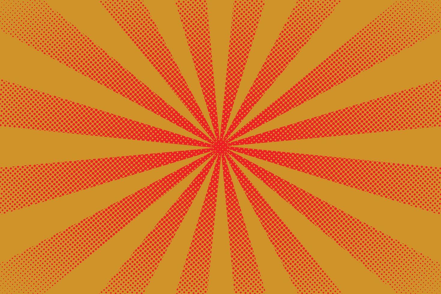 Bright sun rays with yellow dots vector
