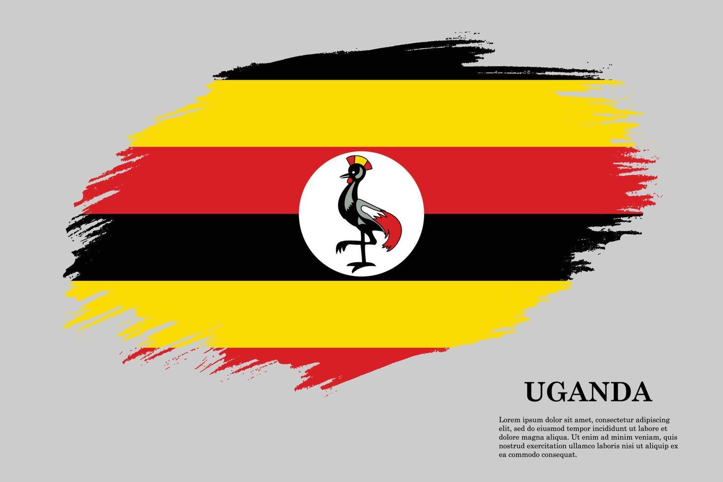 Brush stroke flag . Vector illustration