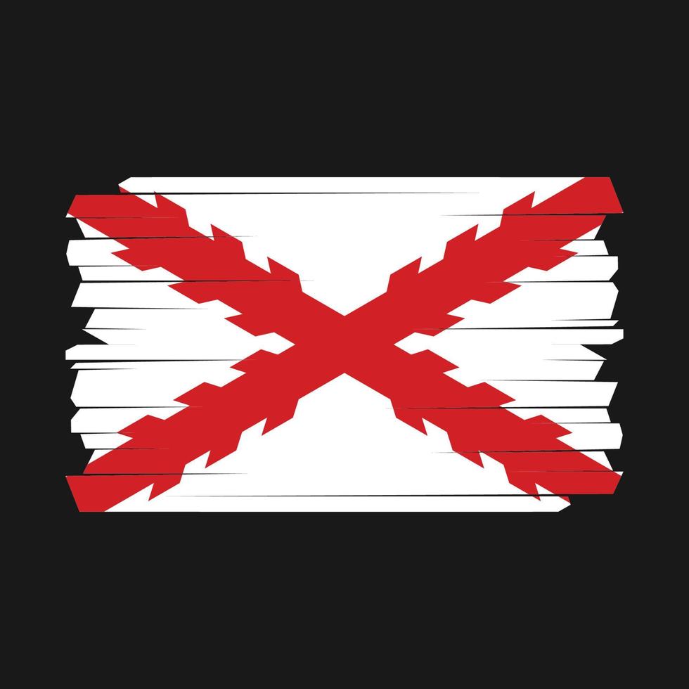 Spain Flag Brush vector
