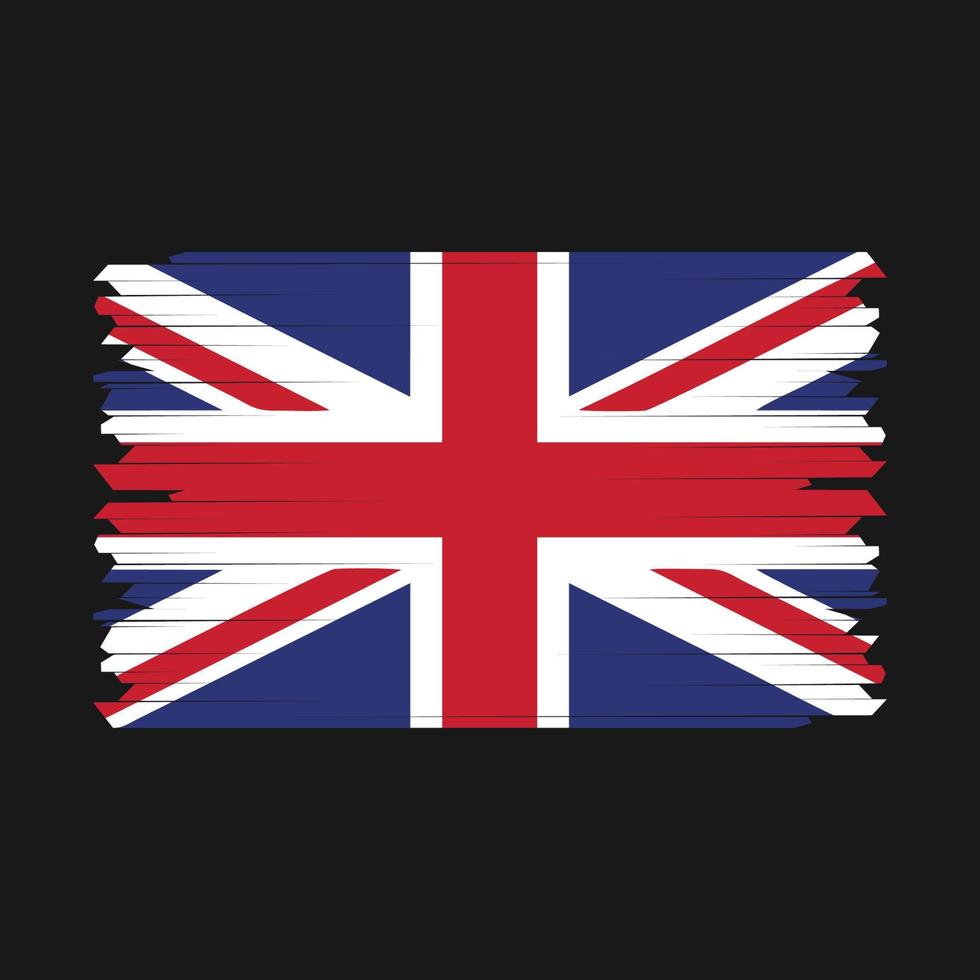 UK Flag Brush vector