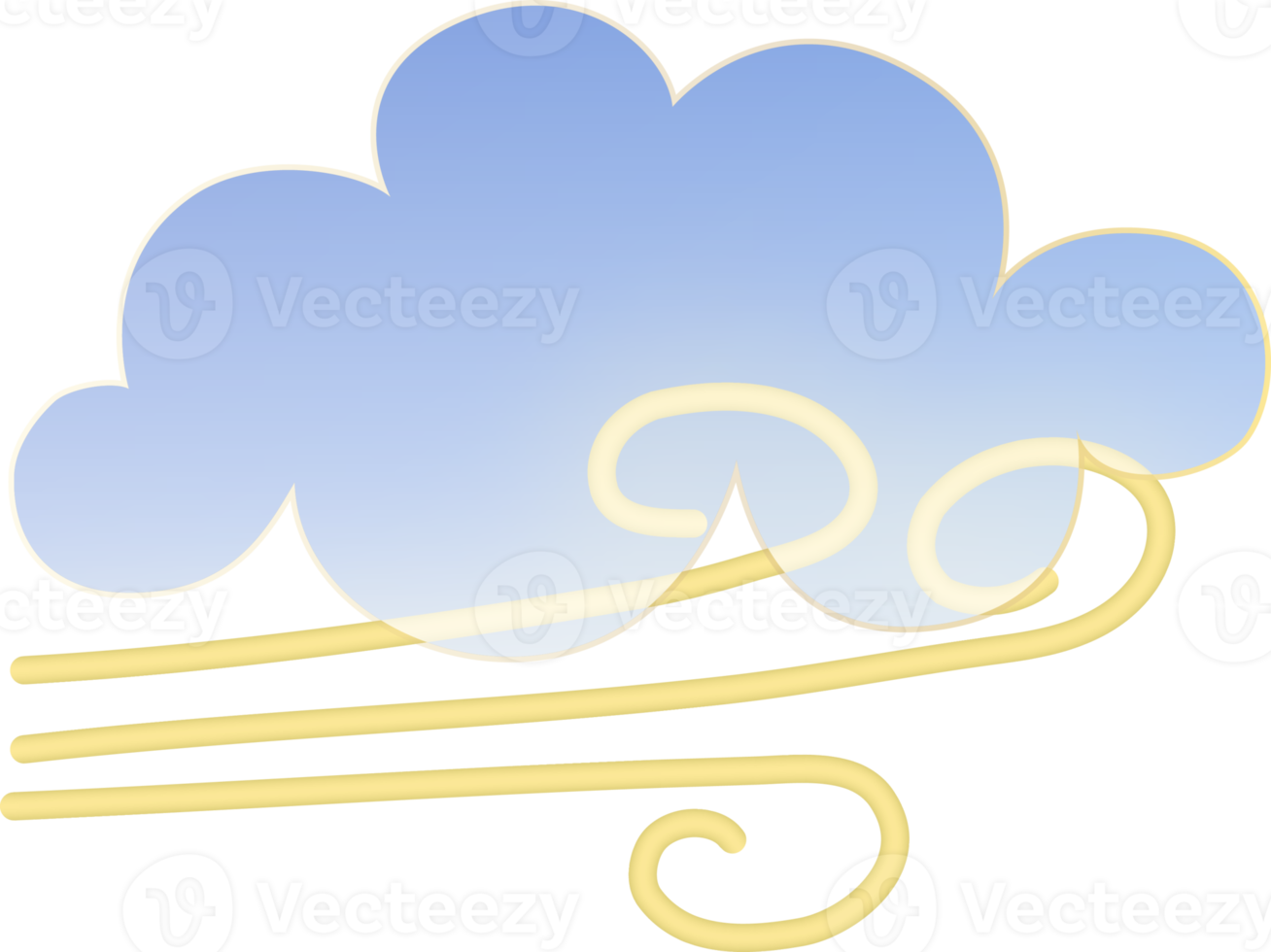 outono clima ícone. morfismo de vidro estilo símbolos para meteo previsão aplicativo. dia verão Primavera outono estação cantar. vento, e nuvens. png ilustrações