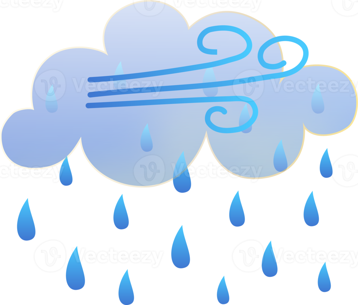 outono clima ícone. morfismo de vidro estilo símbolos para meteo previsão aplicativo. dia verão Primavera outono estação cantar. vento, chuva e neve nuvens. png ilustrações