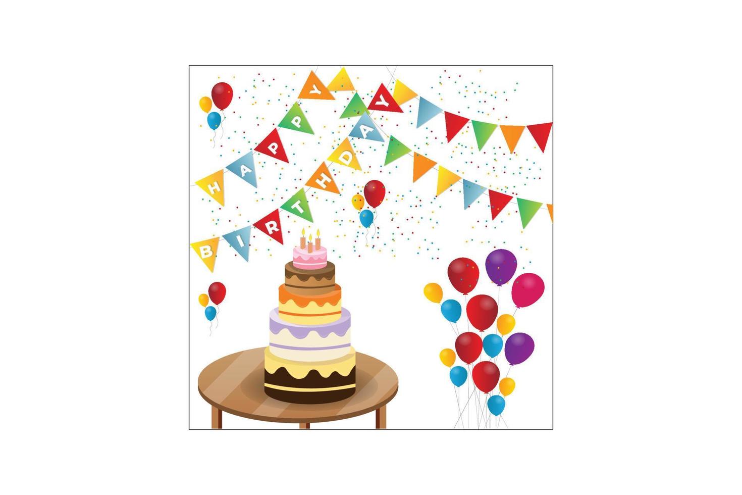 Happy Birthday Card vector