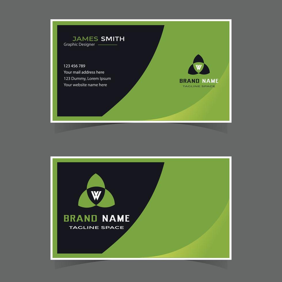 Stylish business card template vector