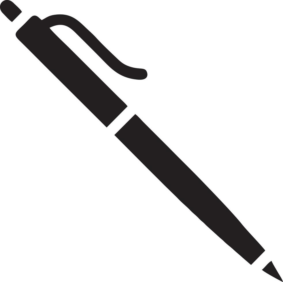 writing pen icon symbol in white background. Illustration of the sign pencil symbol vector image. EPS 10.