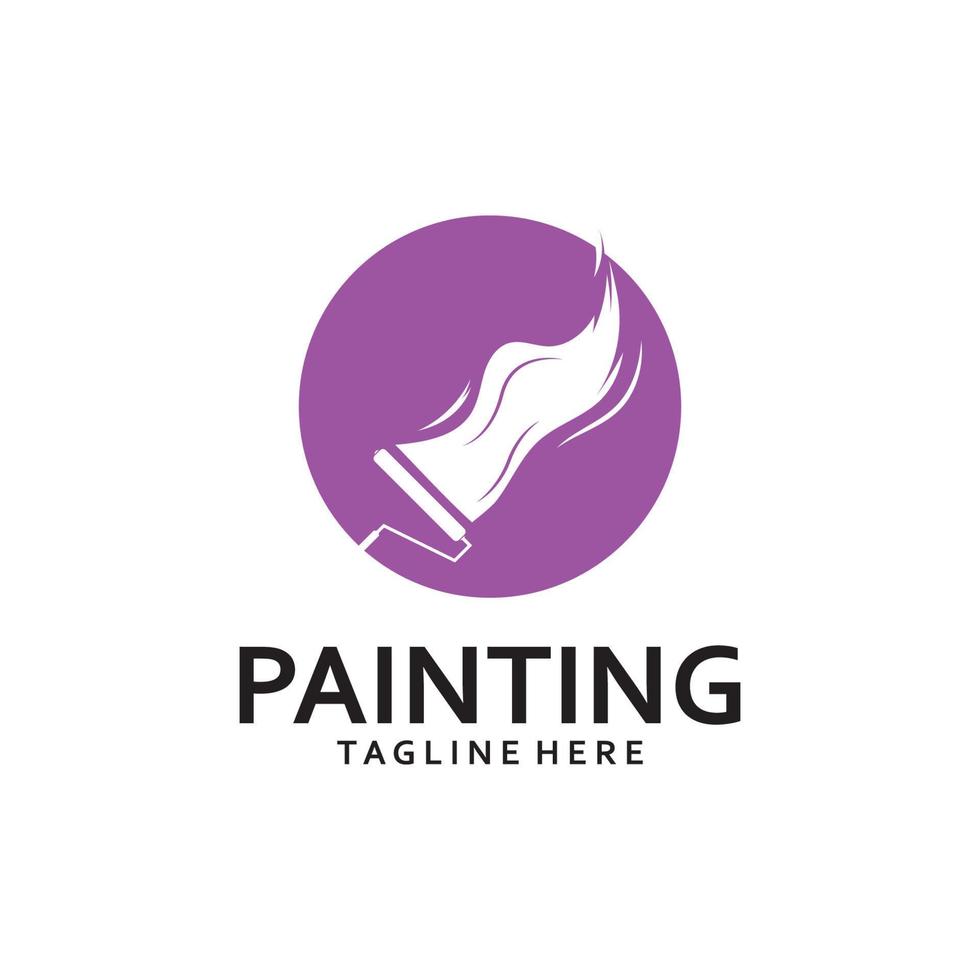 Paint Logo Template vector icon