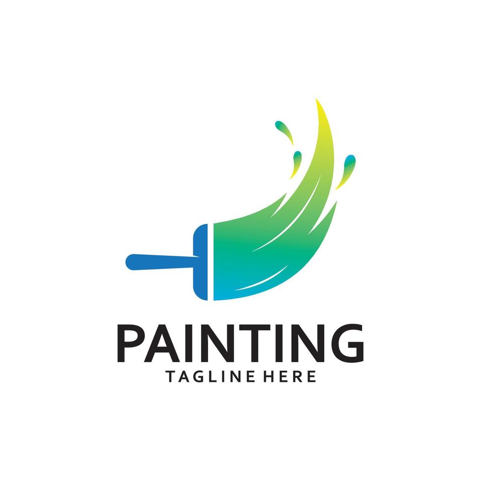 Paint Logo Template vector icon