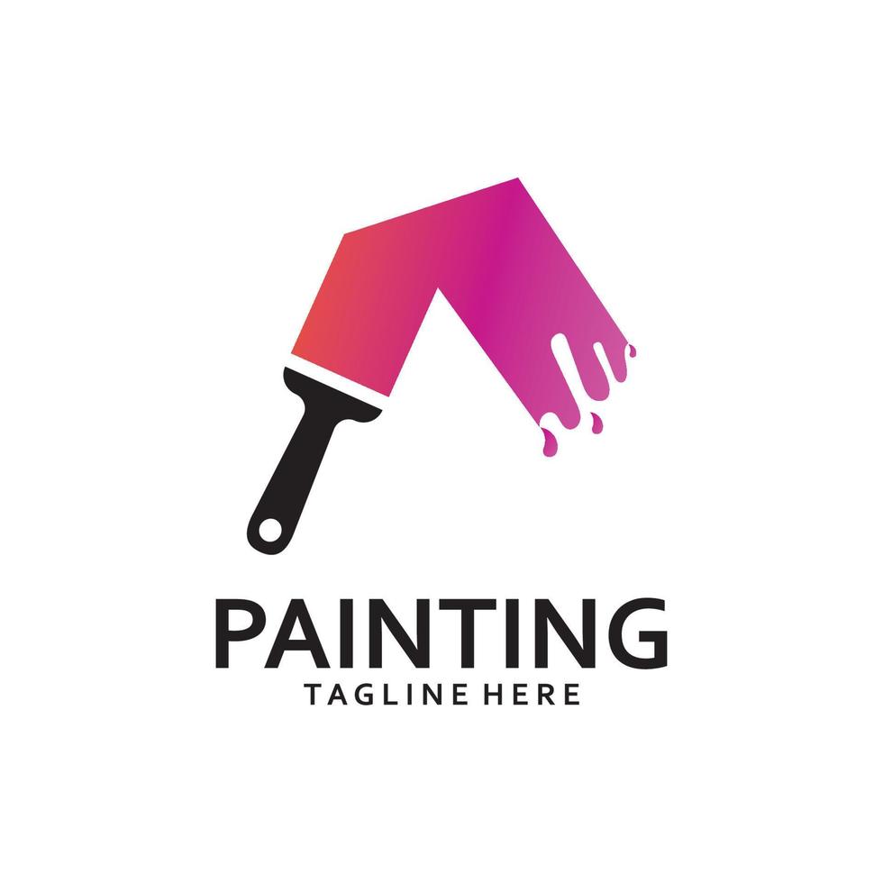 Paint Logo Template vector icon